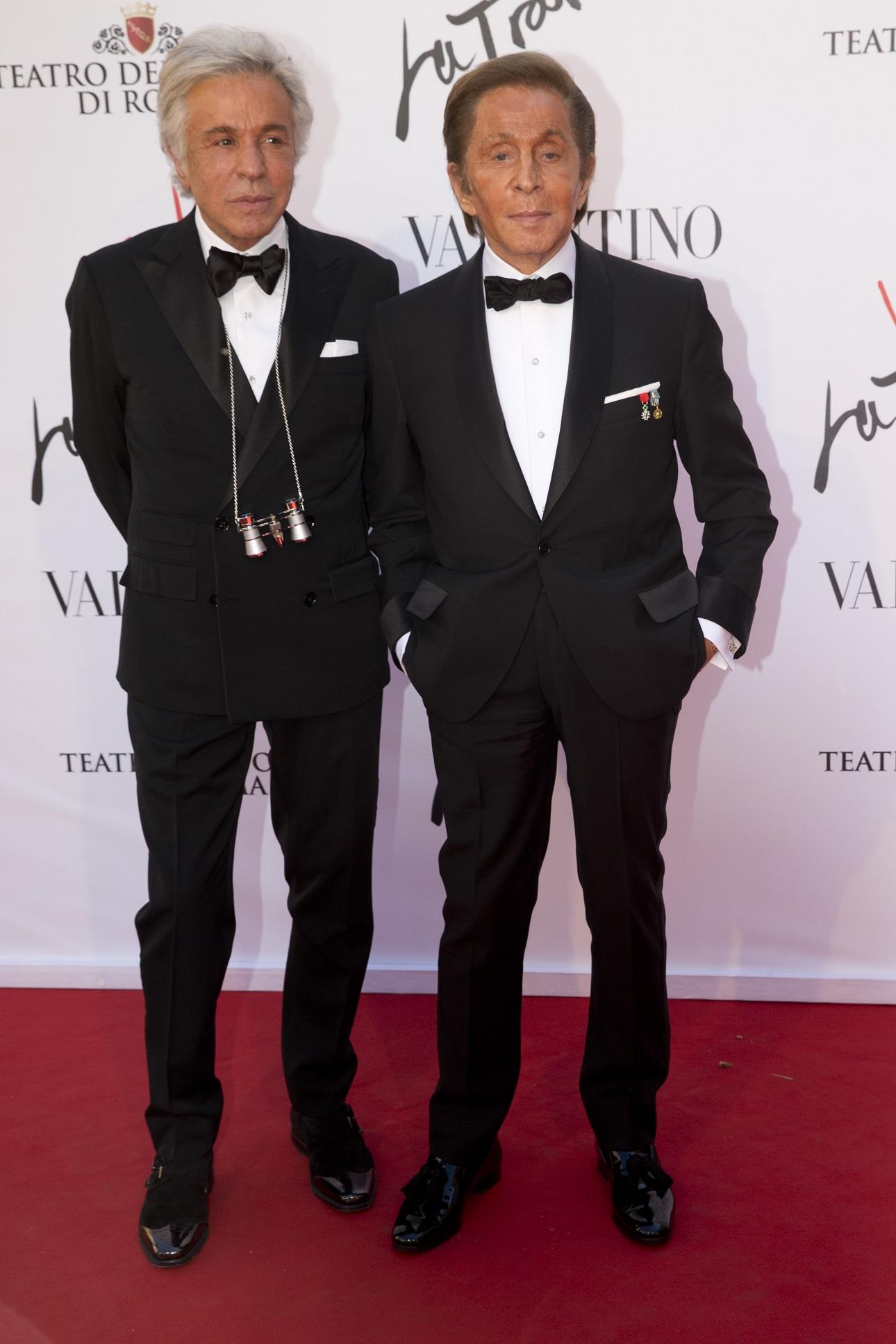 Ο Valentino Garavani με τον Giancarlo Giammetti στη Ρώμη το 2016/ AP Images