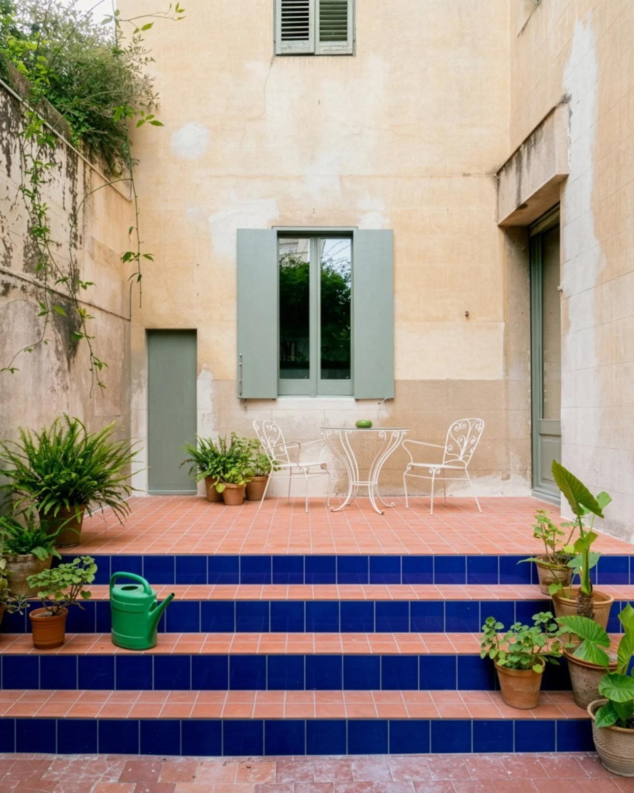 Ο χώρος της αυλής/ Φωτογραφία: Instagram/ @h3oarchitects