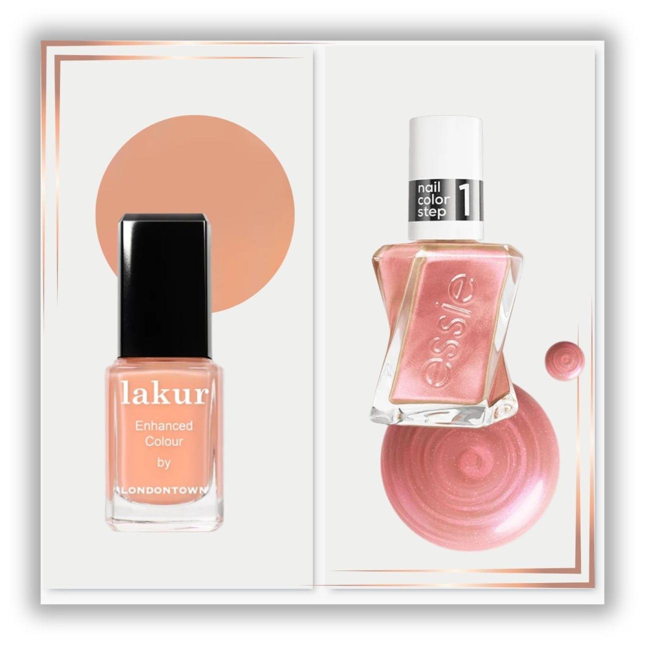 Nail Polish Citron, Lakur Gel Couture Frost Yourself, Essie 