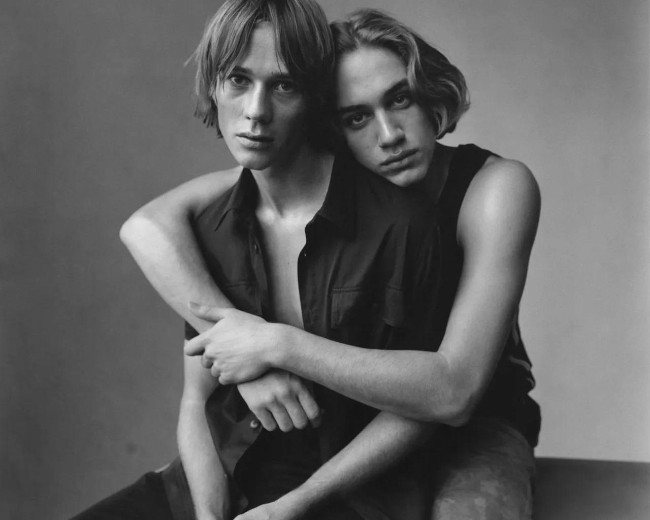 Μια εικόνα από ένα από τα πρώτα lookbooks της συλλογής Versace Istante, φωτογραφημένη από τον Steven Meisel το 1997. Φωτογραφία: Courtesy of Versace