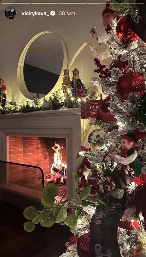 Το χριστουγεννιάτικο δέντρο της Βίκυς Καγιά/ @vickykaya_