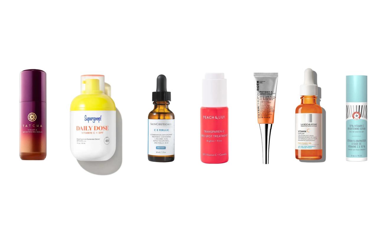 Tatcha Violet-CSupergroup! Daily Dose Vitamin CSkinceuticals CE FerulicPeach &amp; Lily Transparent-CPeter Thomas Roth Pontent CLa Roche-Posay Vitamin C