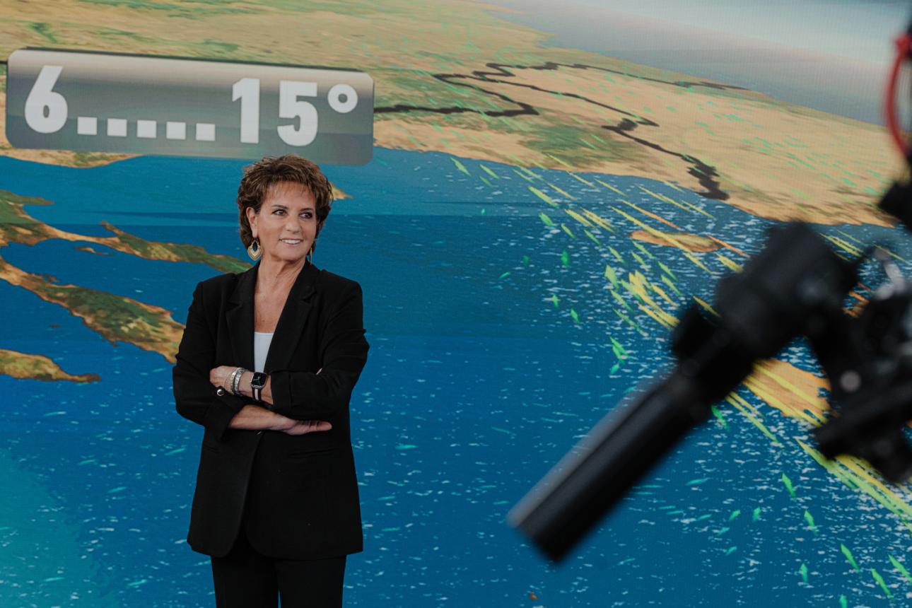  Η μετεωρολόγος με περισσότερες από τρεις δεκαετίες εμπειρίας. /Φωτογραφία: Παναγιώτης Μάλλιαρης για το Bovary 