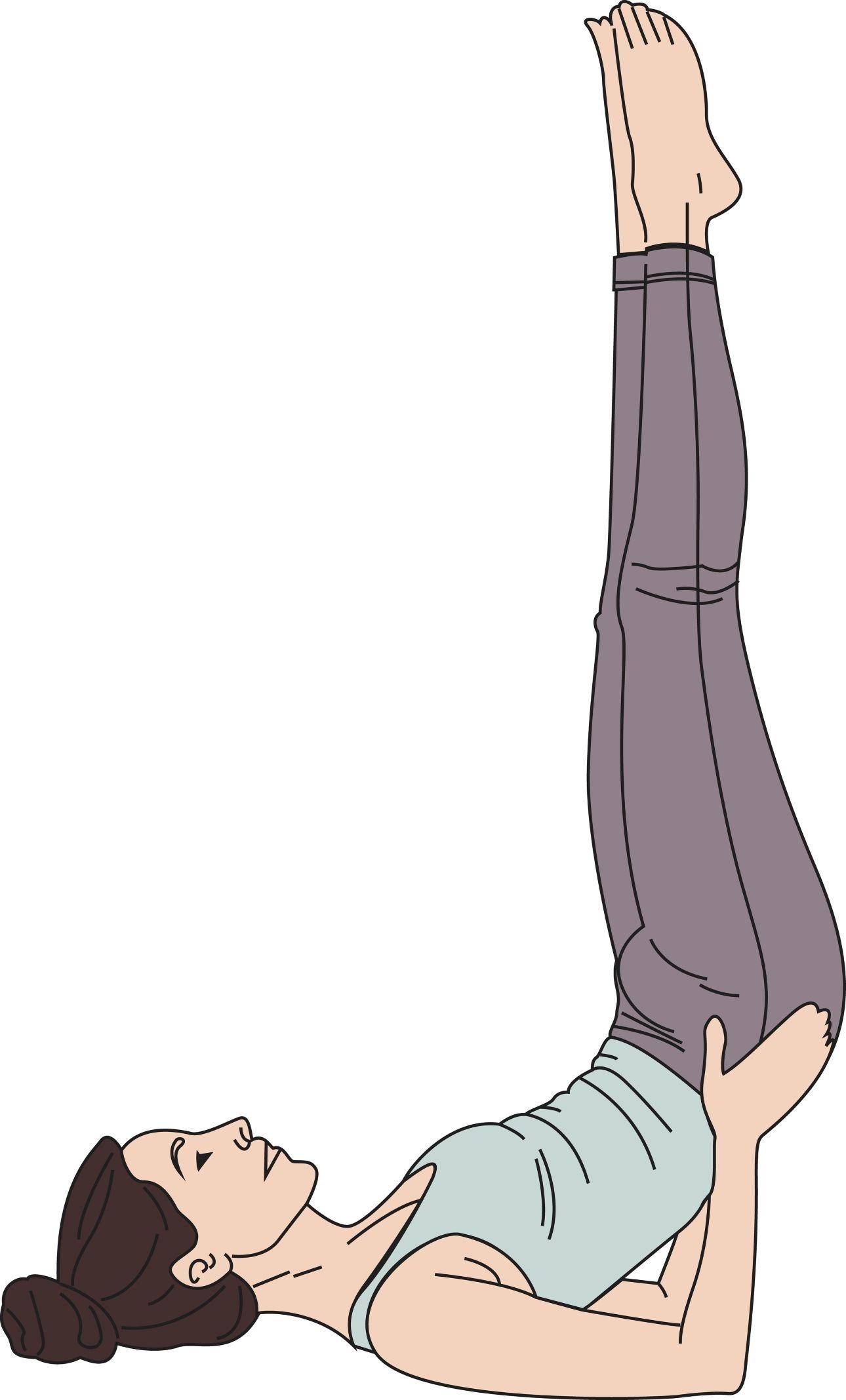  H στάση Viparita Karani ανήκει στη Hatha Yoga, που αφορά στην άσκηση με το σώμα (asanas) και την αναπνοή (pranayama) και ξεκουράζει την σπονδυλική στήλη. Φωτογραφία: Shutterstock