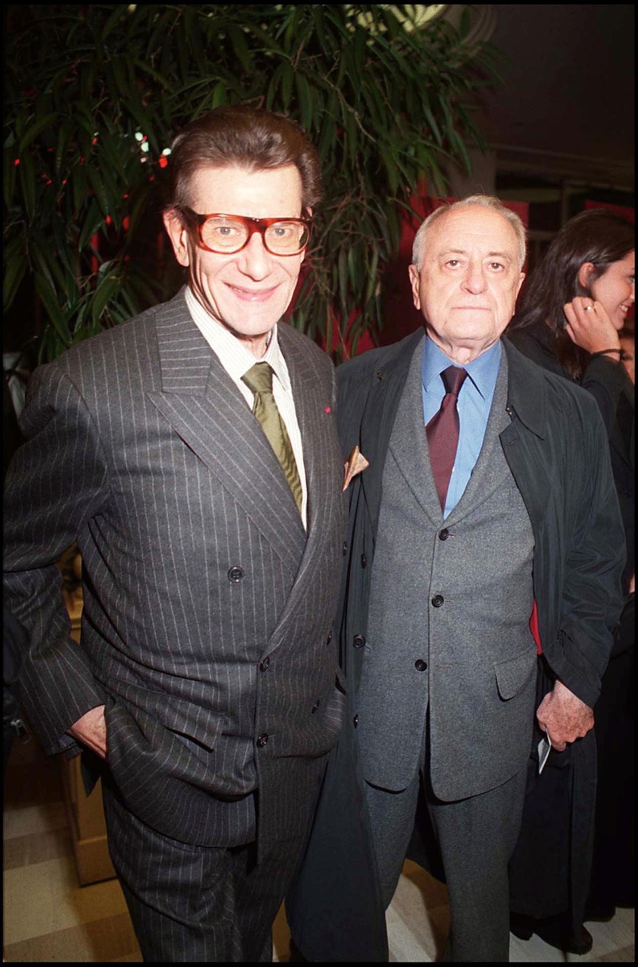 Ο Saint Laurent με τον Pierre Bergé/ Φωτογραφία: Profimedia 