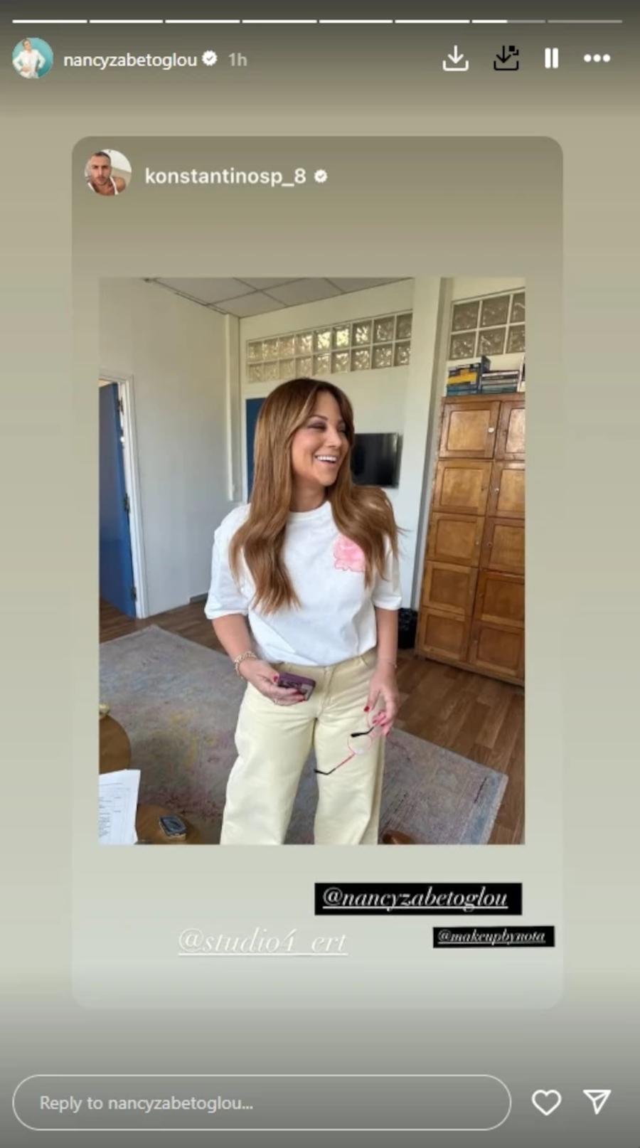  Νάνσυ Ζαμπέτογλου/ Φωτογραφία: Instagram/ @nancyzabetoglou 