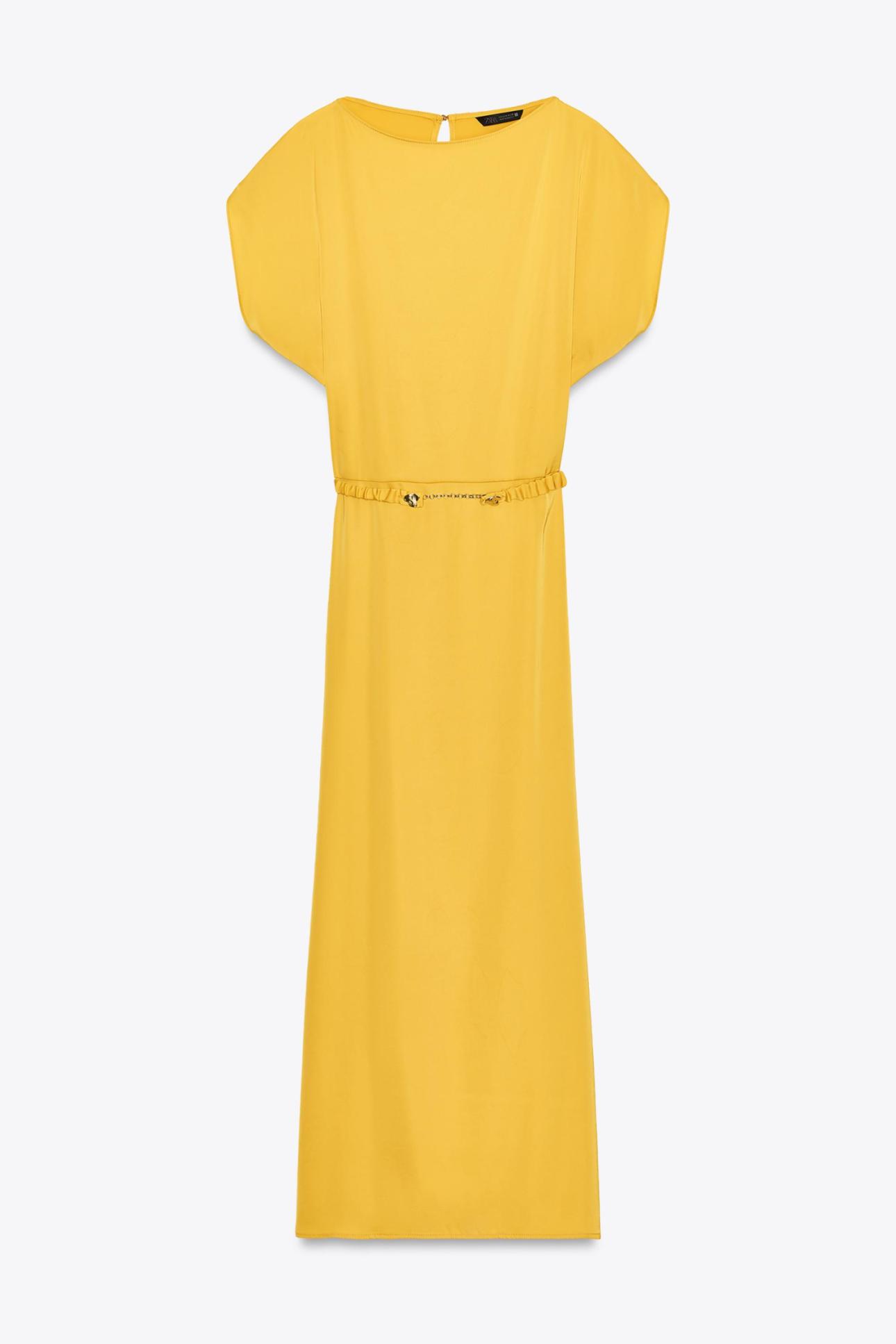 Μουσταρδί φόρεμα από τα Zara