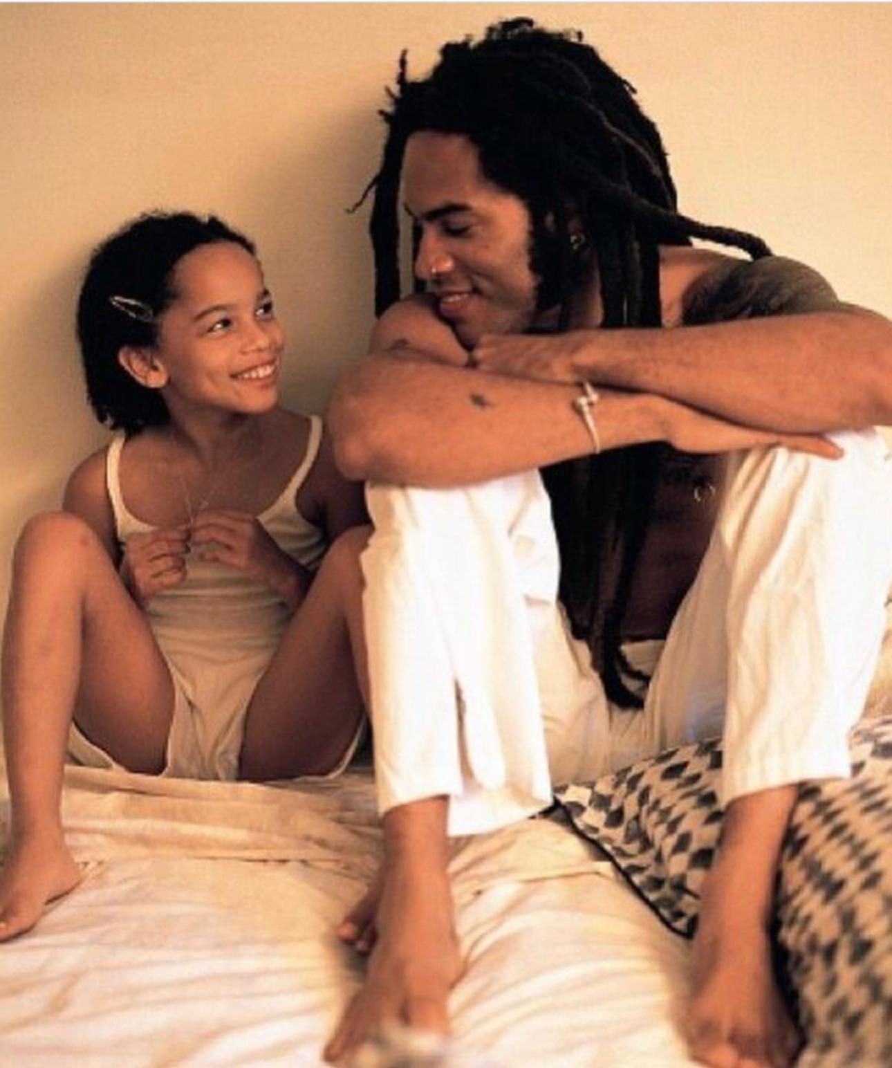 Zoe και Lenny Kravitz/Φωτογραφία: @zoeisabellakravitz