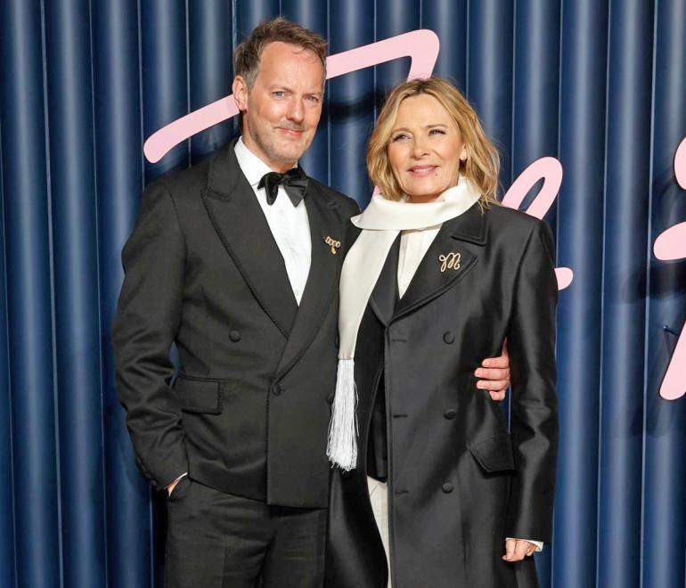 Η Κιμ Κατράλ με τον σύζυγό της