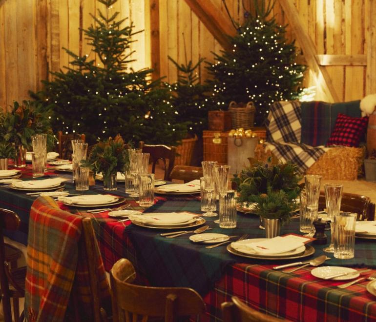 Τα Χριστούγεννα Ralph Lauren σε τραπεζαρία