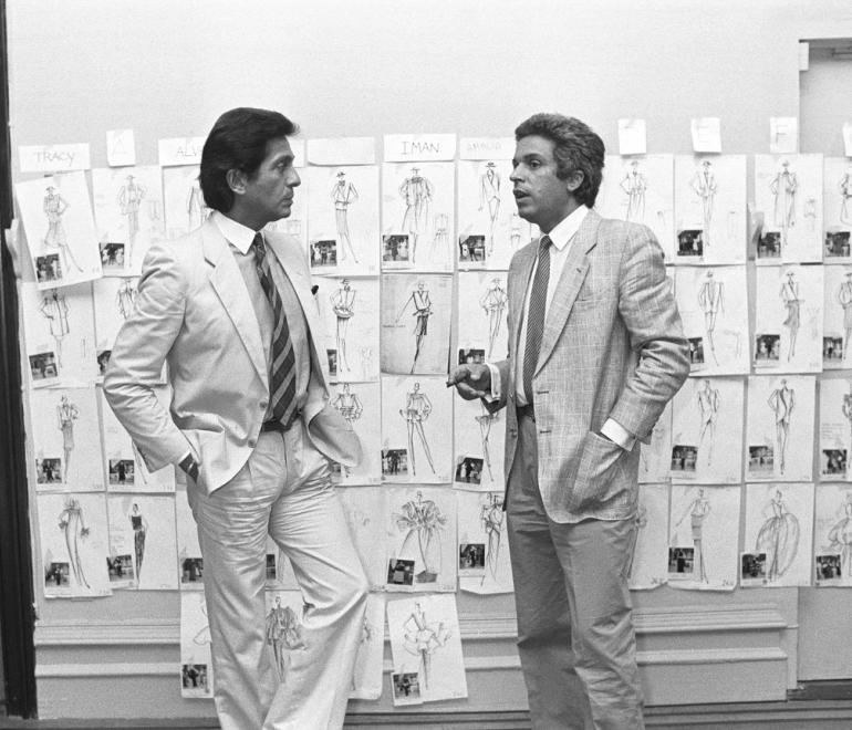 Ο Valentino Garavani με τον Giancarlo Giammetti