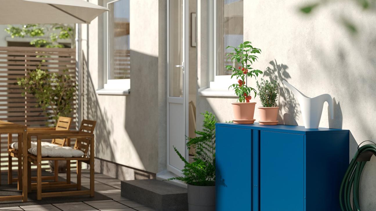 Η ντουλάπα της IKEA, ιδανική για μπαλκόνια και βεράντες, και επίσης κατάλληλη για σαλόνια
