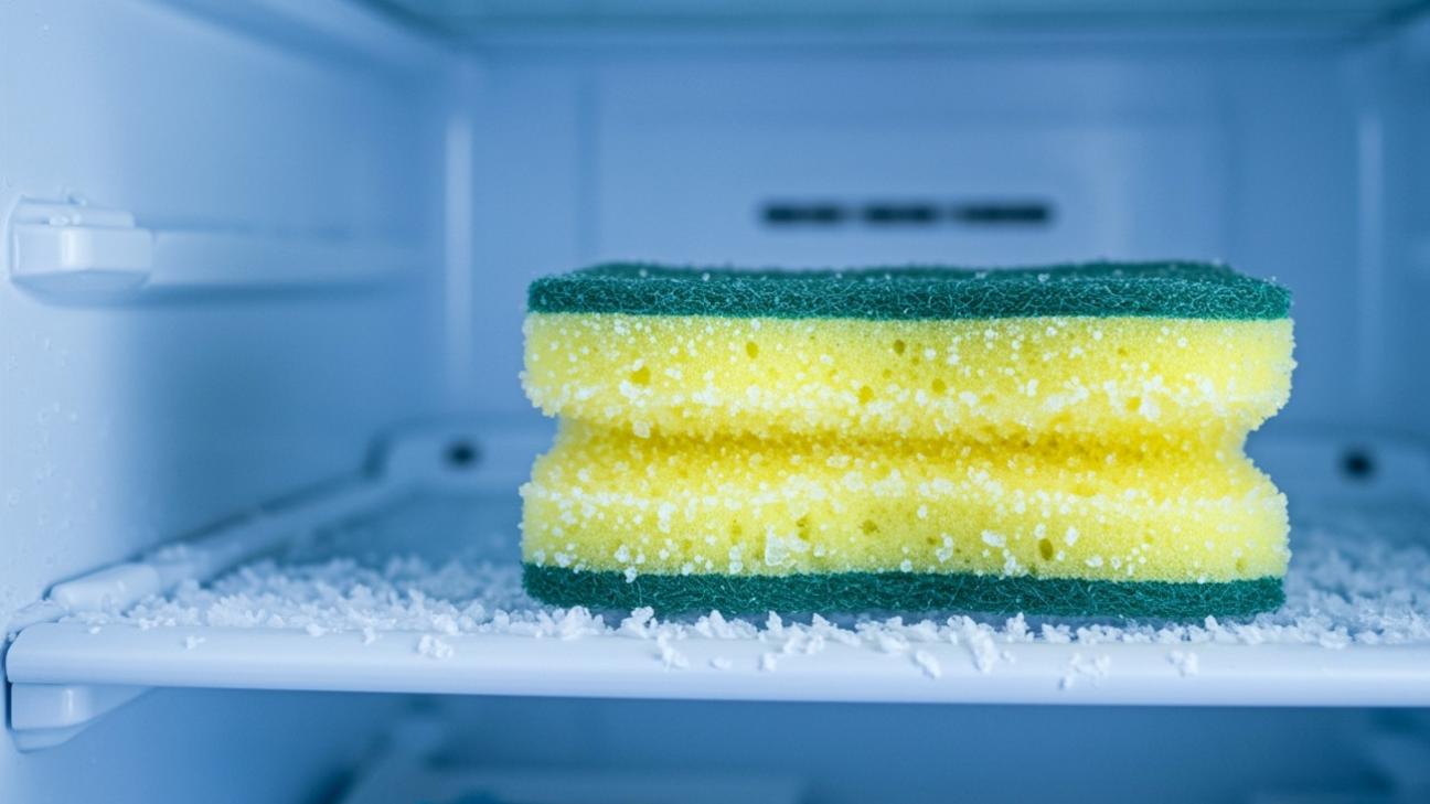 Γιατί κάποιοι βάζουν το σφουγγάρι των πιάτων στην κατάψυξη -Το απλό τρικ που λύνει ένα ενοχλητικό πρόβλημα