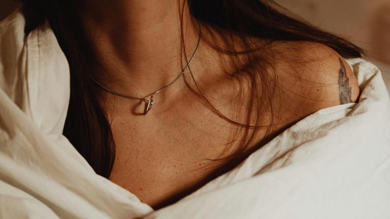Perfume, woman, neck