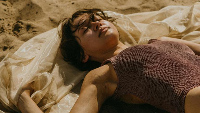Woman, sun
