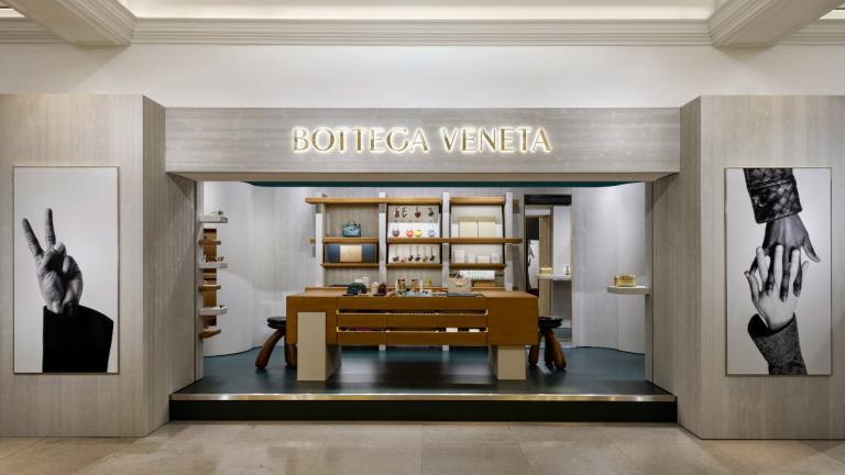 Το pop-up κατάστημα της Bottega Veneta στο Harrrods/ Φωτογραφία: Bottega Veneta