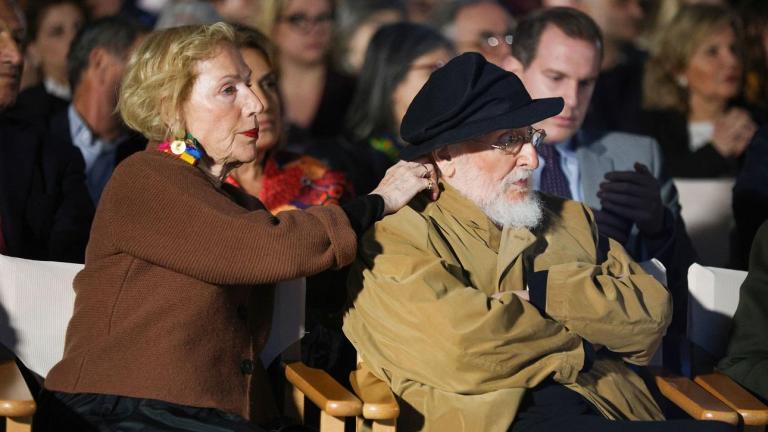 Ο Διονύσης Σαββόπουλος με τη σύζυγό του, Άσπα