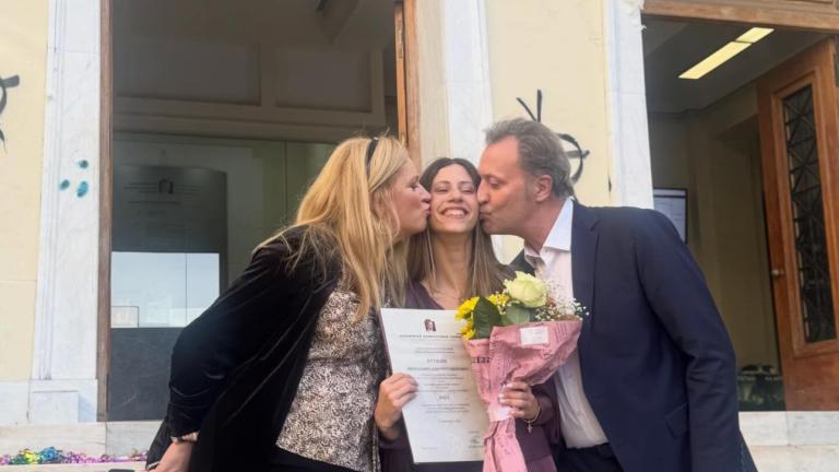 Η οικογένεια Οικονόμου στην ορκωμοσία