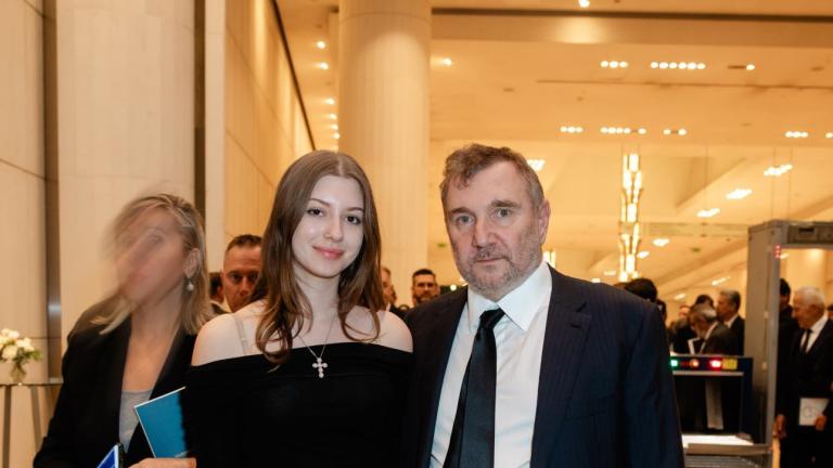 Ο Παύλος Βαρδινογιάννης με την κόρη του, Ανδριάνα