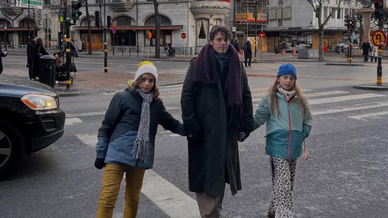 Ο Αποστόλης Τότσικας με τα δίδυμα παιδιά του / Φωτογραφία: Instagram