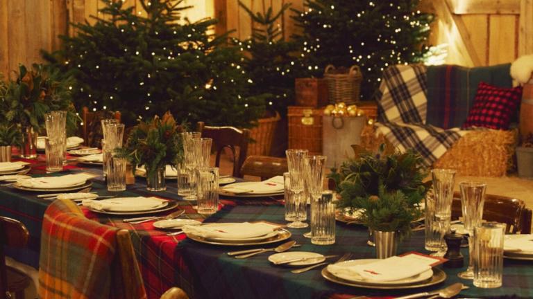 Τα Χριστούγεννα Ralph Lauren σε τραπεζαρία