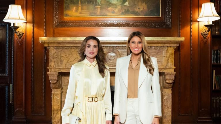 Μελάνια Τραμπ - Βασίλισσα Ράνια/Φωτογραφία: Royal Hashemite Court