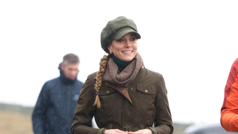 Η Κέιτ Μίντλετον με την πλεξούδα και το newsboy cap 