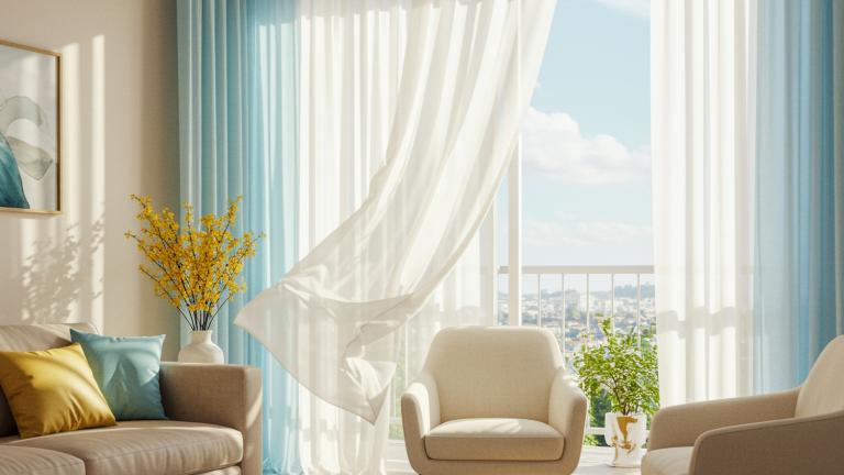 Κρεμάτε τις κουρτίνες πολύ χαμηλά; Έτσι το σπίτι σας δείχνει μικρότερο