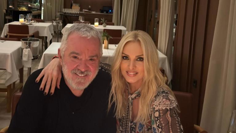 Η Πέγκυ Ζήνα με το Γιώργο Λύτρα