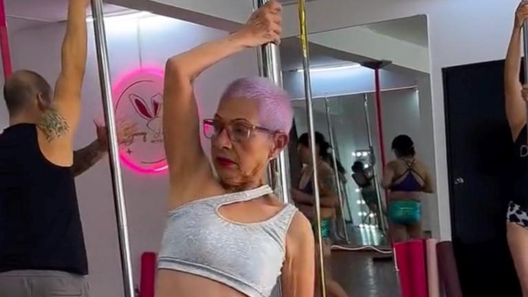 Η 87χρονη που κάνει pole dancing