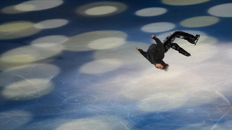 Ο Ilia Malinin στους Ολυμπιακούς με τζιν του οίκου Balmain