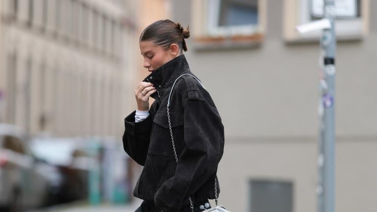 funnel neck jacket