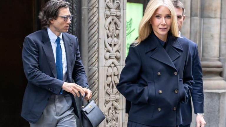 H Γκουίνεθ Πάλτροου με τον σύζυγό της Μπραντ Φάλτσουκ. Φωτογραφία: Getty Images