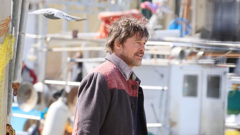 Ο Μπραντ Πιτ στην Ύδρα/Φωτογραφία NDP 