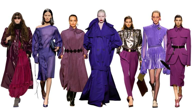 χρωματα, πασαρελα τασεις μοβ 