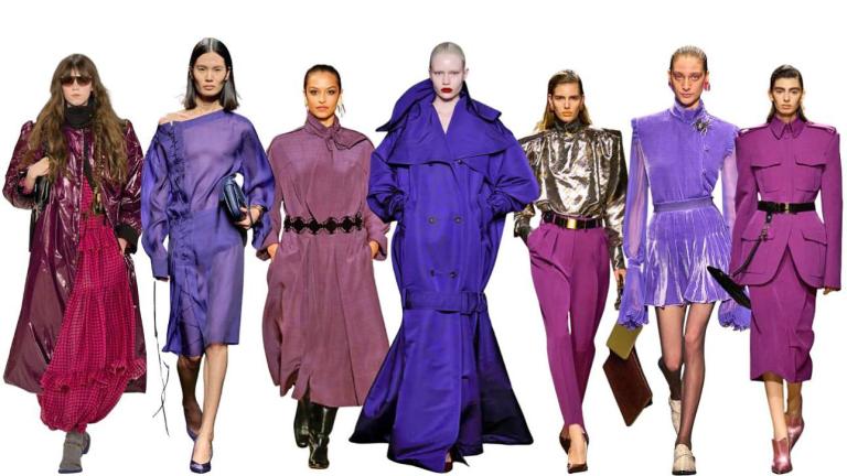 χρωματα, πασαρελα τασεις μοβ 