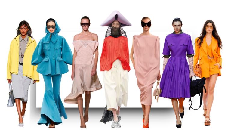 κοπελες στην πασαρελα με χρωματα της ανοιξης