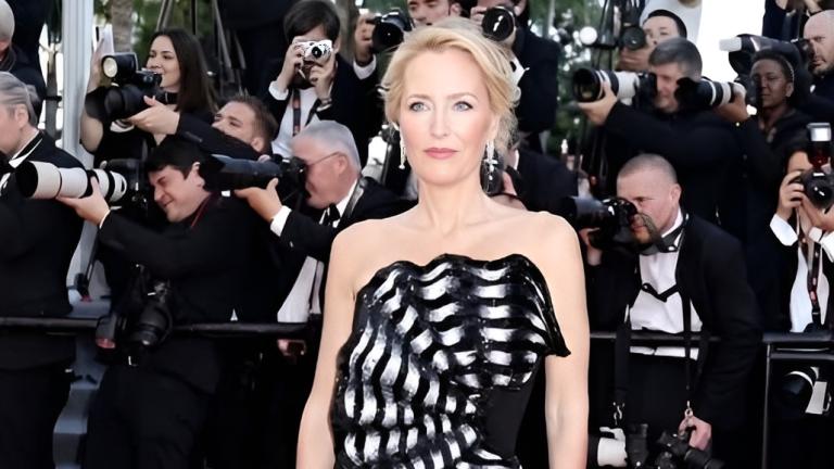 gillian andrerson in mary katrantzou in cannes