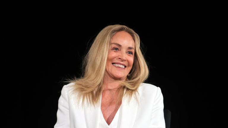 H Sharon Stone με νέα μαλλιά/Φωτογραφία Getty Images 