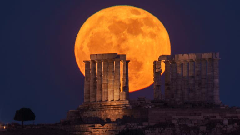 Πανσέληνος στο Σούνιο
