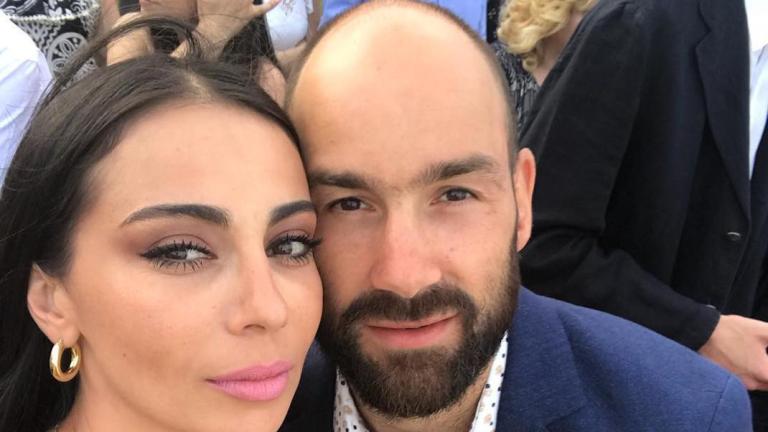 Ολυμπία Χοψονίδου και Βασίλης Σπανούλης στην παραλία
