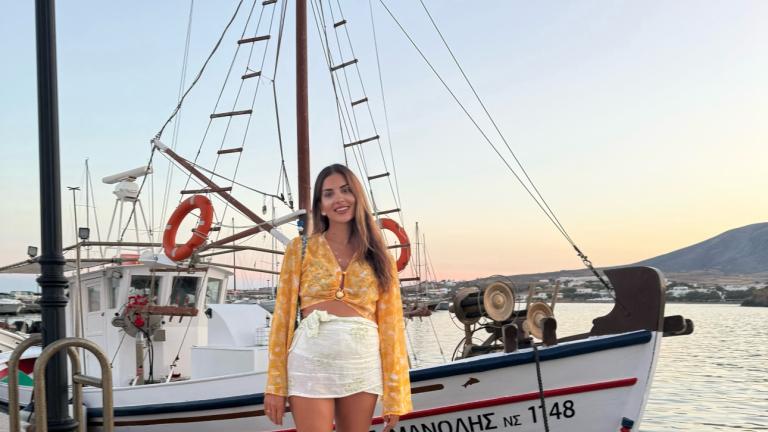 Η Σταματίνα Τσιμτσιλή στις διακοπές