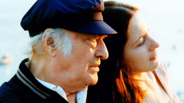 O Οδυσσέας Ελύτης και η Ιουλίτα Ηλιοπούλου. Φωτογραφία: Νίκος Δήμου