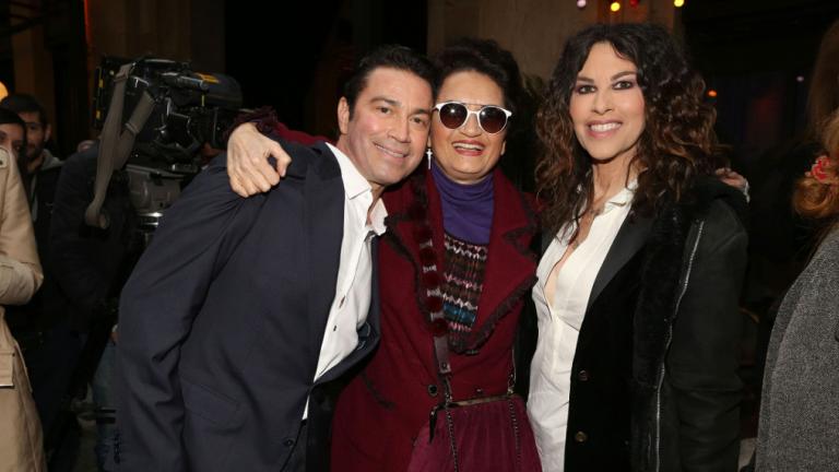 Μάριος Φραγκούλης-Άλκηστις Πρωτοψάλτη-Ελευθερία Αρβανιτάκη. Φωτογραφία: NDP photo agency