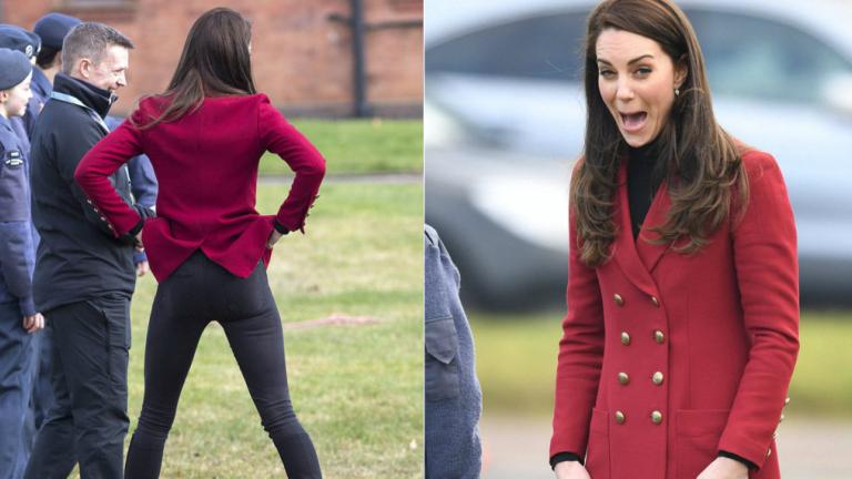 Μια πριγκίπισσα που σηκώνει τα παντελόνια της -Η κίνηση της Κέιτ Μίντλετον που αποκάλυψε το καλογυμνασμένο σώμα της | 0 bovary.gr