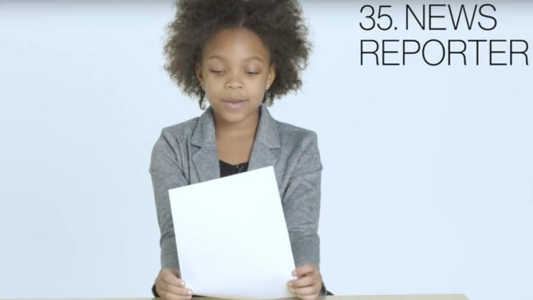 H 7χρονη που δοκιμάζει 49 διαφορετικά επαγγέλματα σε 3 λεπτά  | 0 bovary.gr