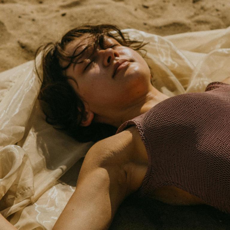 Woman, sun