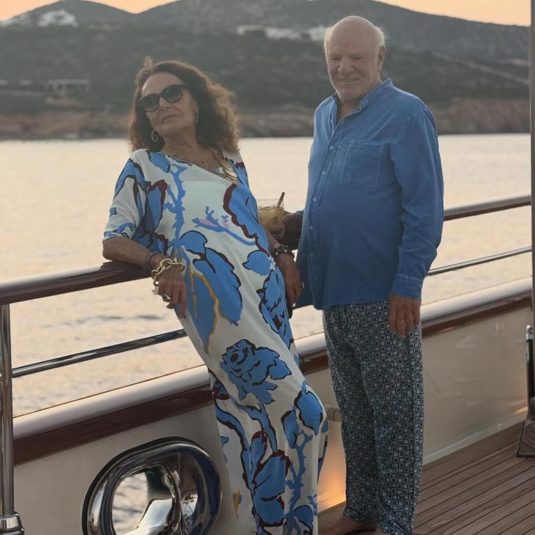 Η Diane von Furstenberg με τον σύζυγό της 