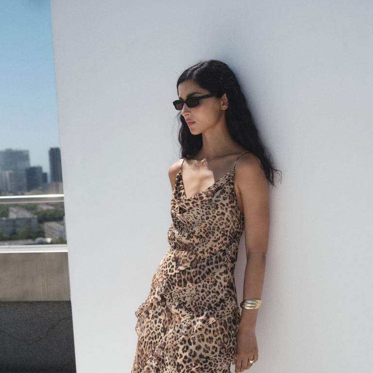 Φόρεμα animal print/Φωτογραφία Mango 