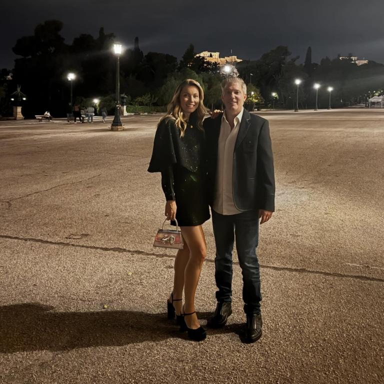 Η Μαριέττα Χρουσαλά με τον Λέοντα Πατίτσα 